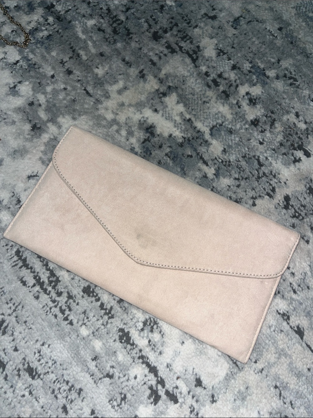 Missguided Pale Pink Envelope Clutch